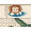 Antique World Map — Italienische Weltkarte, Bomsdorff Facsimile 1872 — detail 5: wind head septentrio