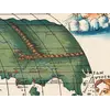 Antique World Map — Italienische Weltkarte, Bomsdorff Facsimile 1872 — detail 6: asia colour mountains