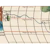 Antique World Map — Italienische Weltkarte, Bomsdorff Facsimile 1872 — detail 7: magellan route pacific