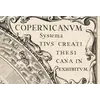 Antique Star Chart 1708 — Planisphaerium Copernicanum — detail 2: title right