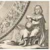 Antique Star Chart 1708 — Planisphaerium Copernicanum — detail 7: astronomer right