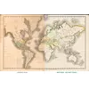 Antique World Map 1839 — Willard, Universal History — full sheet before and after restoration
