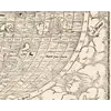 Antique World Map 1550 — Münster, Typus Orbis Universalis — detail 5: ships mare pacificum