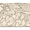Antique World Map 1550 — Münster, Typus Orbis Universalis — detail 7: wind africus lips