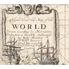 Antique World Map c. 1690 — Morden & Berry, To Capt. John Wood — detail 1: title cartouche