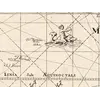 Antique World Map c. 1690 — Morden & Berry, To Capt. John Wood — detail 4: ships sea monsters