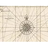 Antique World Map c. 1690 — Morden & Berry, To Capt. John Wood — detail 5: compass rose south