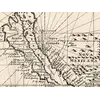 Antique World Map c. 1690 — Morden & Berry, To Capt. John Wood — detail 7: california as island