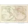 Antique World Map 1794 — Dunn, A New Map of the World — full sheet before and after restoration