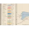 Stara mapa świata ok. 1845 — Johnston, geografia roślin — detal 6