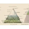 Stara mapa świata ok. 1845 — Johnston, geografia roślin — detal 7