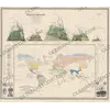 Stara mapa świata ok. 1845 — Johnston, geografia roślin