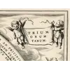 Antique Star Chart 1708 — Orbits of Mars, Jupiter and Saturn — detail 7: title cartouche right