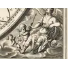 Antique Star Chart 1708 — Situs Terrae, Ptolemaic Heavens — detail 5: urania armillary
