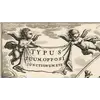Antique Star Chart 1708 — Typus Aspectuum, Northern Sky — detail 1: title cartouche left