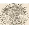 Antique Star Chart 1708 — Typus Aspectuum, Northern Sky — detail 3: orbis terrae centre