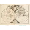 Antique World Map 1752 — Robert de Vaugondy, Orbis Vetus — full sheet before and after restoration