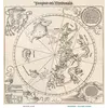 Antique Constellation Map 1515 — Dürer, Imagines coeli Meridionales — full sheet before and after restoration