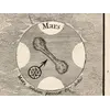 Antique Star Chart 1700 — Allard, Southern Celestial Hemisphere — detail 7: mars jupiter