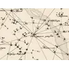 Antique Constellation Chart 1829 — Reissig, St Petersburg — detail 3: pole star centre
