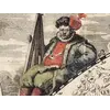 Antique Star Chart 1716 — Homann, Systema Mundi Tychonicum — detail 6: tycho brahe colour