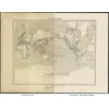 Alte Weltkarte 1873 — Vivien de Saint-Martin, Planisphère, Mercator — ganzes Blatt vor und nach der Restaurierung