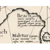 Stara mapa świata 1598 — Plancius, faksymile Wiedera 1927 — detal 4