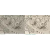 Antique World Map 1596 — Typus Orbis Terrarum — before and after restoration