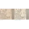 Mapamundi antiguo — mapa de Higden, facsímil de Jomard — antes y después de la restauración