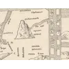 Antique World Map — Turin Mappa Mundi, Jomard Facsimile — detail 6: mountains constantinople hatching