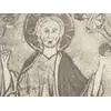 Antique World Map — Psalter Map, Miller Facsimile 1895, Plate 1 — detail 3: christ blessing top