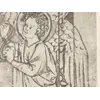 Antique World Map — Psalter Map, Miller Facsimile 1895, Plate 1 — detail 5: angel right