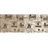 Stara mapa świata — mapa Beatusa Paris II, faksymile Millera 1895, tabl. 2 — przed i po restauracji