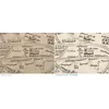 Stara mapa Azji ok. 1150 — mapa Hieronima, faksymile Millera 1895, tabl. 11 — przed i po restauracji