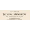 Antique World Map 1848 — Johnston, Botanical Geography — detail 1: title botanical geography
