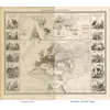 Antique World Map 1848 — Johnston, Zoological Geography — full sheet before and after restoration