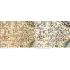 Oude kaart van Afrika 1570 — Ortelius, Africae Tabula Nova — voor en na restauratie
