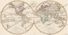 Antique World Map c. 1807 — Arrowsmith, The World