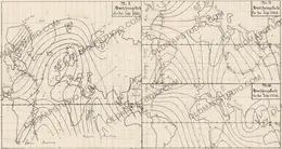 Antique world map c. 1807 — Christopher Hansteen, three magnetic declination charts on one sheet