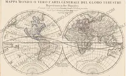 Antique World Map 1684 — Sanson, Mappa Mondo