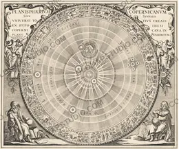 Antique Star Chart 1708 — Planisphaerium Copernicanum