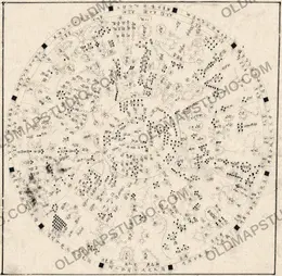 Chinese Constellation Map 1601–1633 — Fen ye yu tu Manuscript