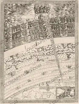 Antique Celestial Map 1593 — Van Aelst, Spheres of Heaven