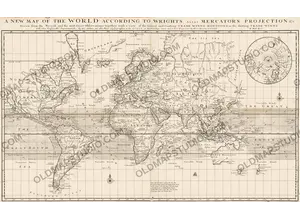 Antique World Map 1706 — Moll, A New Map of the World
