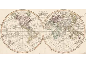 Antique World Map c. 1807 — Arrowsmith, The World