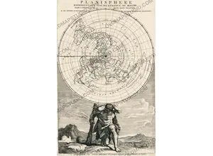 Antique World Map 1715 — Renard, Planisphere