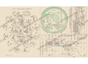 Antique World Map 10th c. — Istakhri and Ibn Hawqal, Lelewel 1852