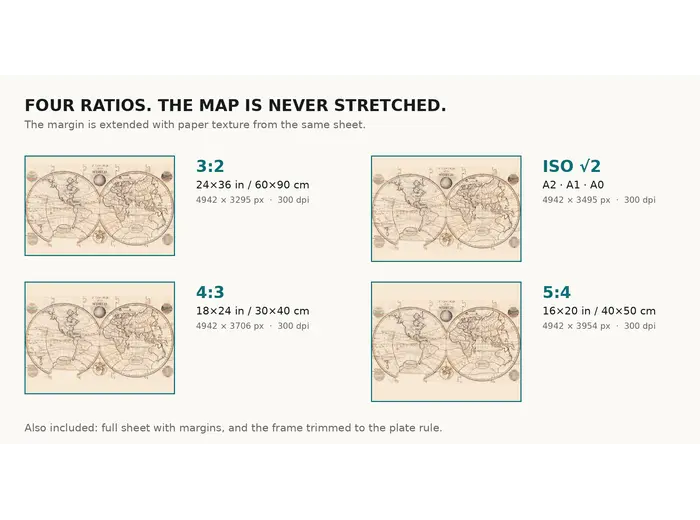 Antique World Map 1800 — Wallis, A New Map of the World — print sizes at 300 dpi