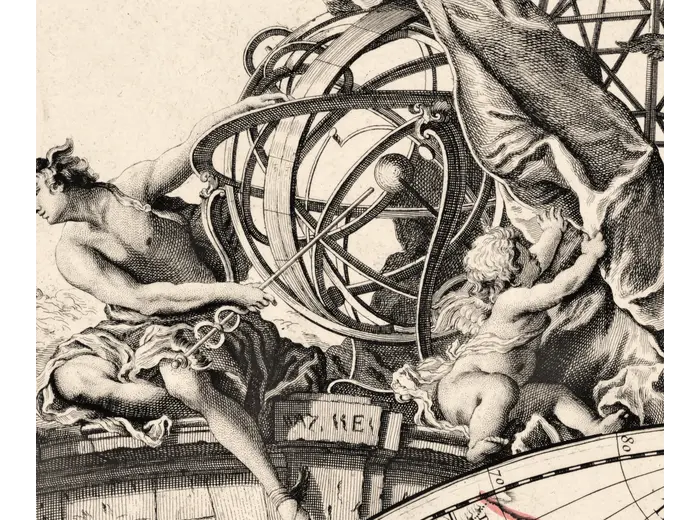 Allegory with an armillary sphere at 1:1