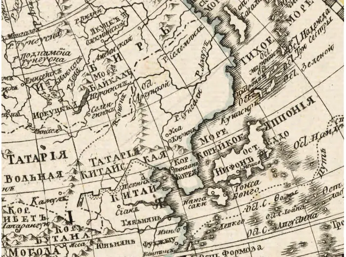 Siberia and Kamchatka, 1:1 detail